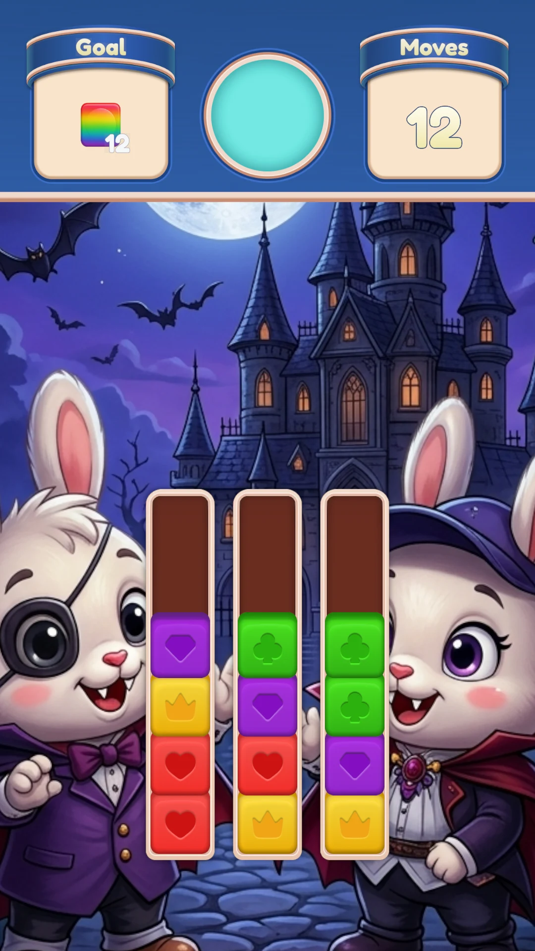 Luna and Bunny Color Sort screenshot