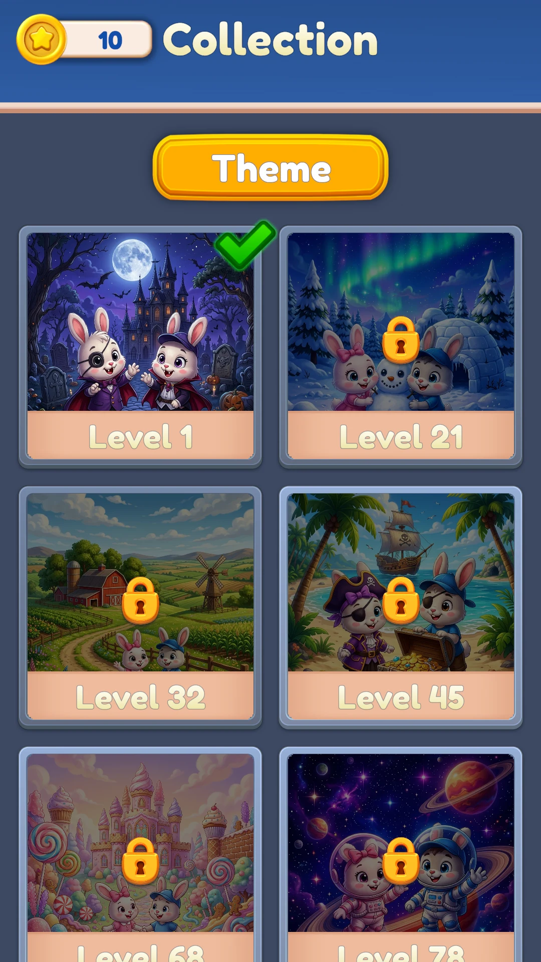 Luna and Bunny Color Sort screenshot